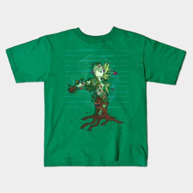 Cursed Plant Kids T-Shirt by BrokenGrin